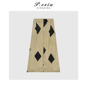 04-3潘依绣丁丁宠粉铜氨丝人丝丝滑冰感气质半身裙 GH013