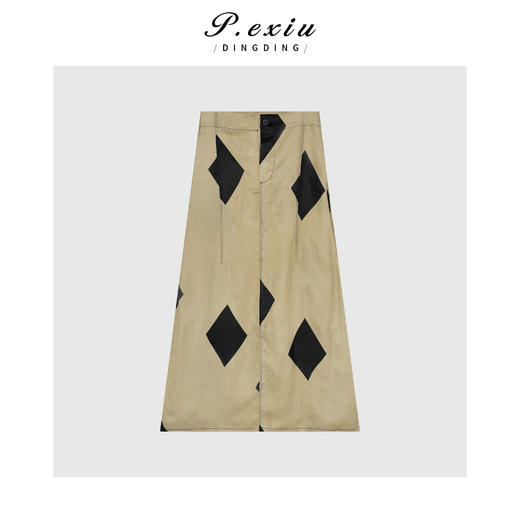 04-3潘依绣丁丁宠粉铜氨丝人丝丝滑冰感气质半身裙 GH013 商品图0