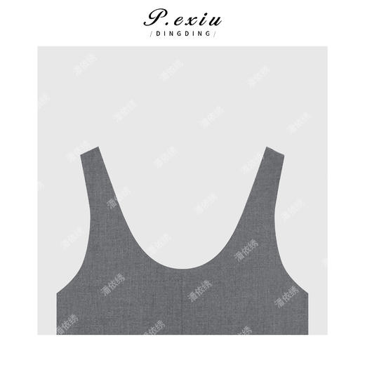 04-1潘依绣丁丁宠粉气质极简风U领无袖连衣裙Q5541 商品图2