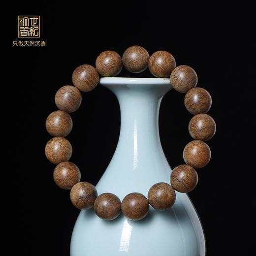 老料醇厚 | 同料难得 | 天然都蓬沉香手串 12.6mm*17颗 14.8克 SP12406 商品图0