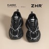 【情侣同款】ZHR网面透气老爹鞋女春季百搭增高休闲鞋厚底运动鞋 商品缩略图7