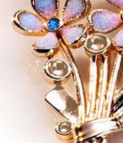 【彼达思】景之蓝花锦簇铜镀金项链 商品图3