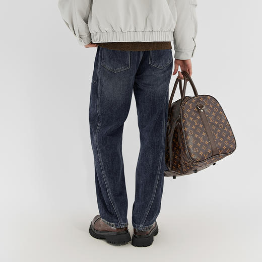 【新品上新】HX 冬季水洗弯刀牛仔长裤C201540041101 商品图3