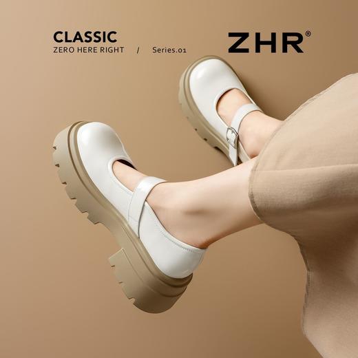 ZHR则则复古厚底增高玛丽珍单鞋浅口2026春季新款jk甜美小皮鞋女 商品图9