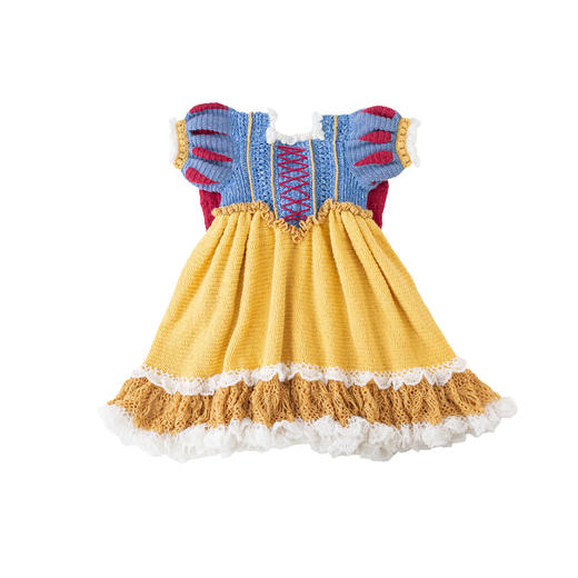 苏苏姐家暮冬白雪裙手工diy编织钩针毛线团自制亲子裙子材料包预 商品图4