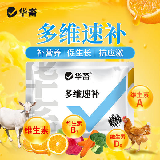 华畜多维速补猪牛羊鸡鸭鹅用补充营养促生长抗应激 商品图0