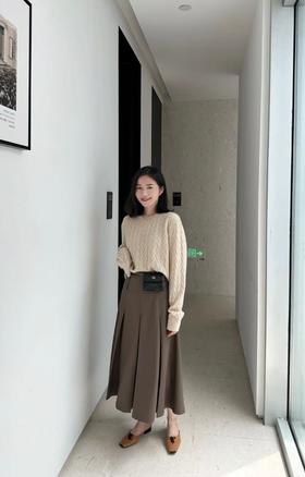 【高级老钱风羊绒毛衣】2026经典扭花棒棒针羊绒毛衣！绞花针织毛衣！