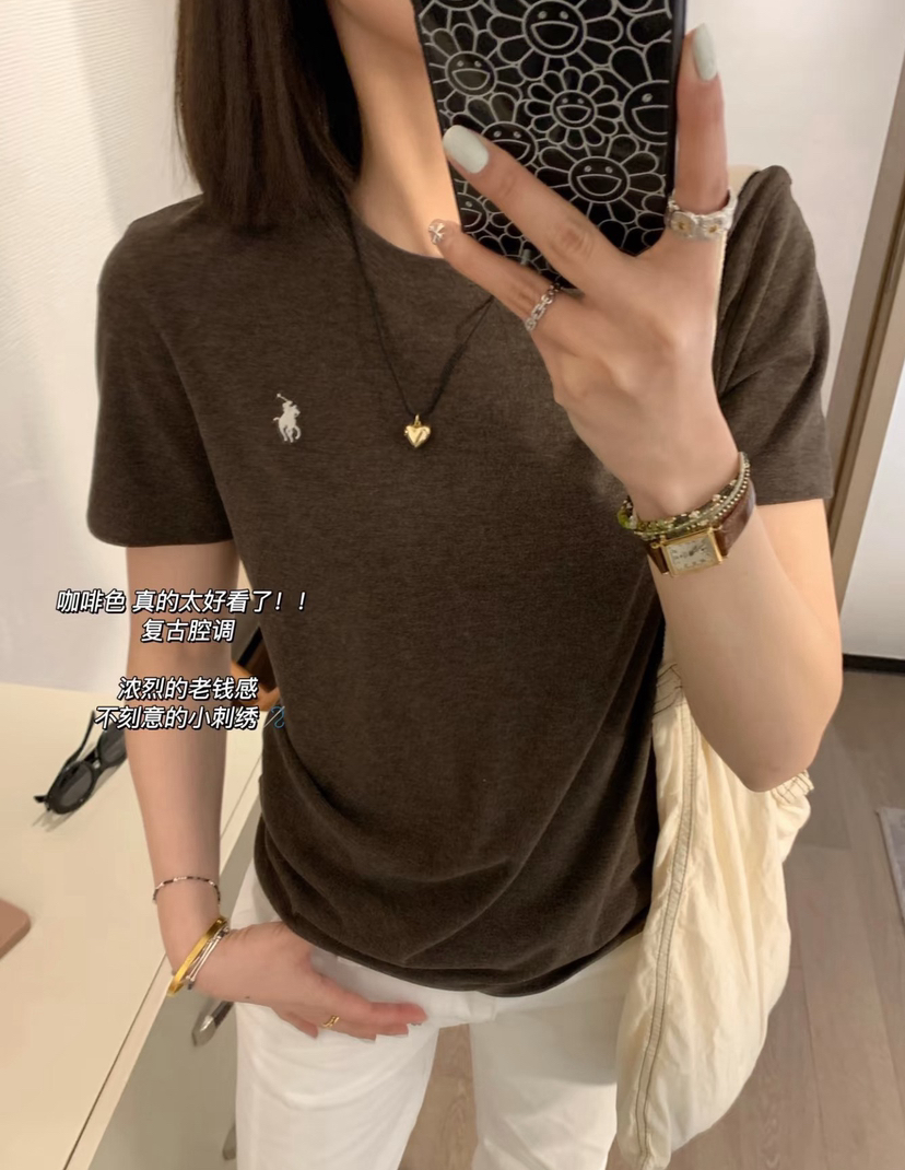 马年小马polo磨毛面料短袖T恤