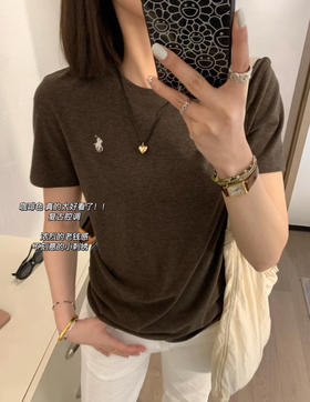 马年小马polo磨毛面料短袖T恤