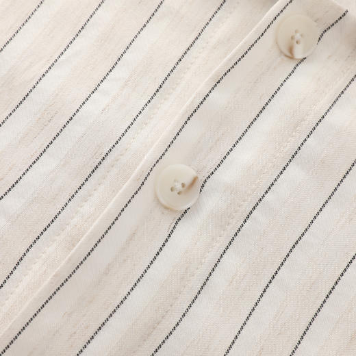 GXG男装【莱赛尔】26春季时尚条纹简约休闲男式翻领长袖衬衫K&C 商品图4