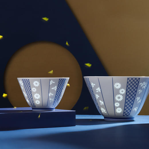 玉柏青花梅兰竹菊15头餐具套组4人食 商品图2