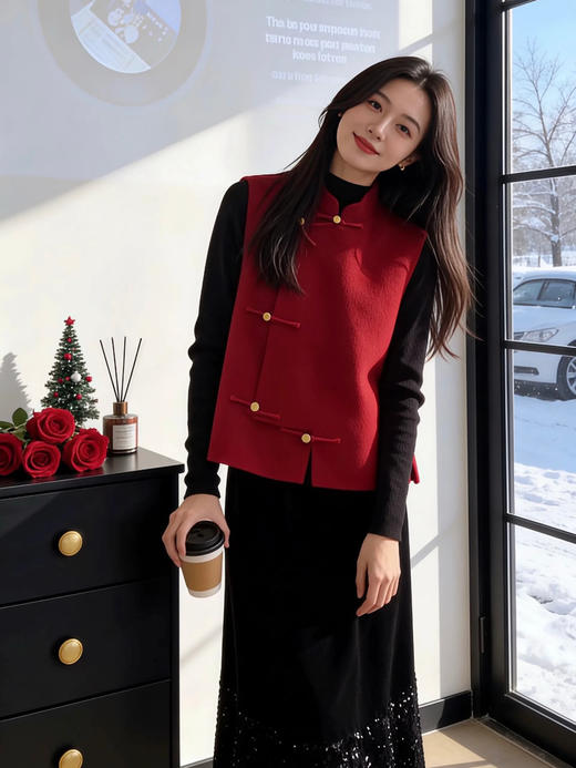 【百图lulu定制】【虞美人闪光裙】鱼尾 亮片 点缀 丝绒鱼尾裙 商品图7