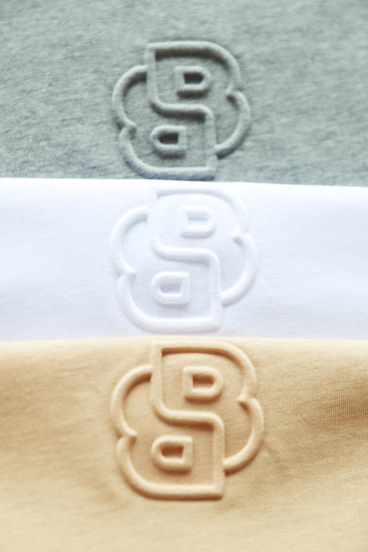 浮雕工艺tee，刚出口西德。基础款正肩宽松圆领半袖儿t恤E012960 商品图14