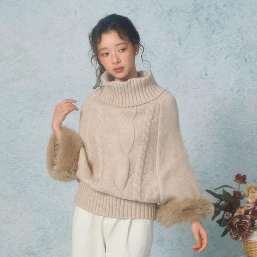 气质高领一字肩两穿毛衣-纪念日百货门店同款169293849 商品图3