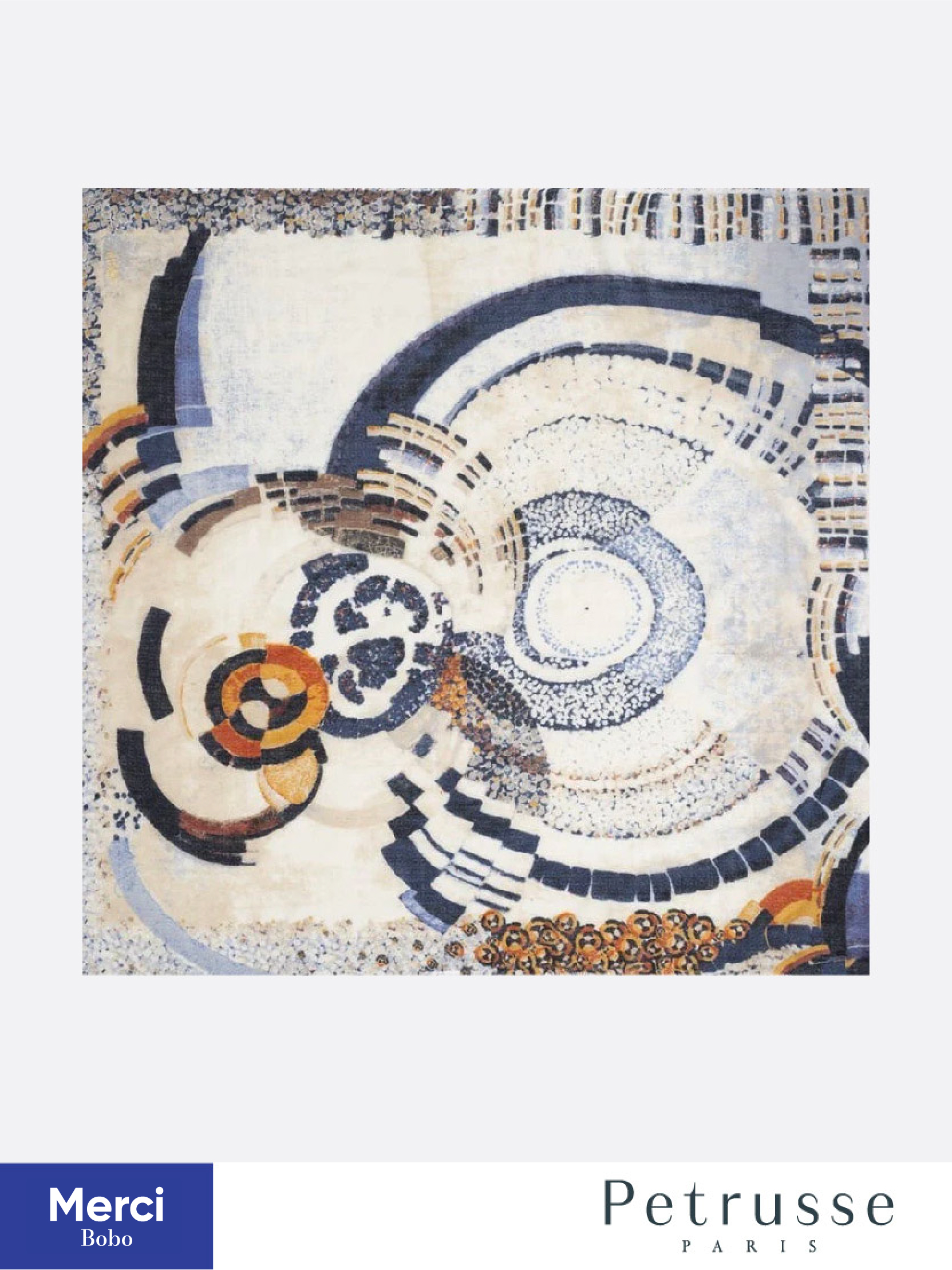 【贝图丝 x 巴黎蓬皮杜艺术中心联名款围巾】艺术家Kupka 《环绕一点》作品