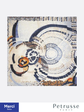 【贝图丝 x 巴黎蓬皮杜艺术中心联名款围巾】艺术家Kupka 《环绕一点》作品