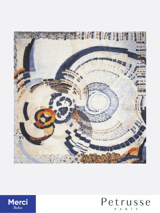 【贝图丝 x 巴黎蓬皮杜艺术中心联名款围巾】艺术家Kupka 《环绕一点》作品 商品图0