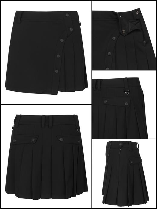 St家新款秋冬女士厚款斜边褶皱短裙来啦！出口原单❗️看了这款短裙，就深刻的明白为啥她家在优雅高尔夫这个细分市场是王者！无论从面料到版型还是到做工，都是一流中的一流，没有竞争对手，属于经典且招牌系列！ 商品图3