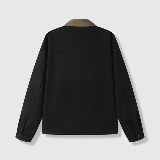 GXG男装26春季时尚百搭潮流撞色工装休闲简约翻领短款男式夹克K&C 商品图3