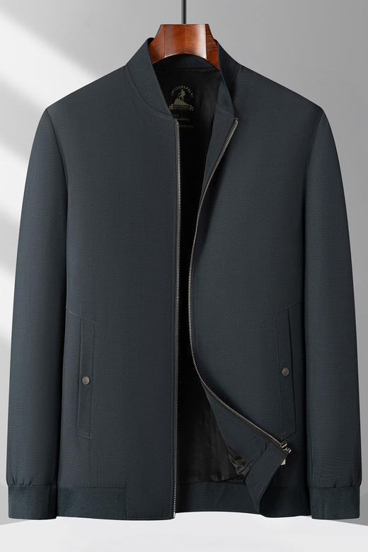 DPS大依优型大码男装春秋立领夹克外套加肥加大码休闲商务上衣外套 商品图5