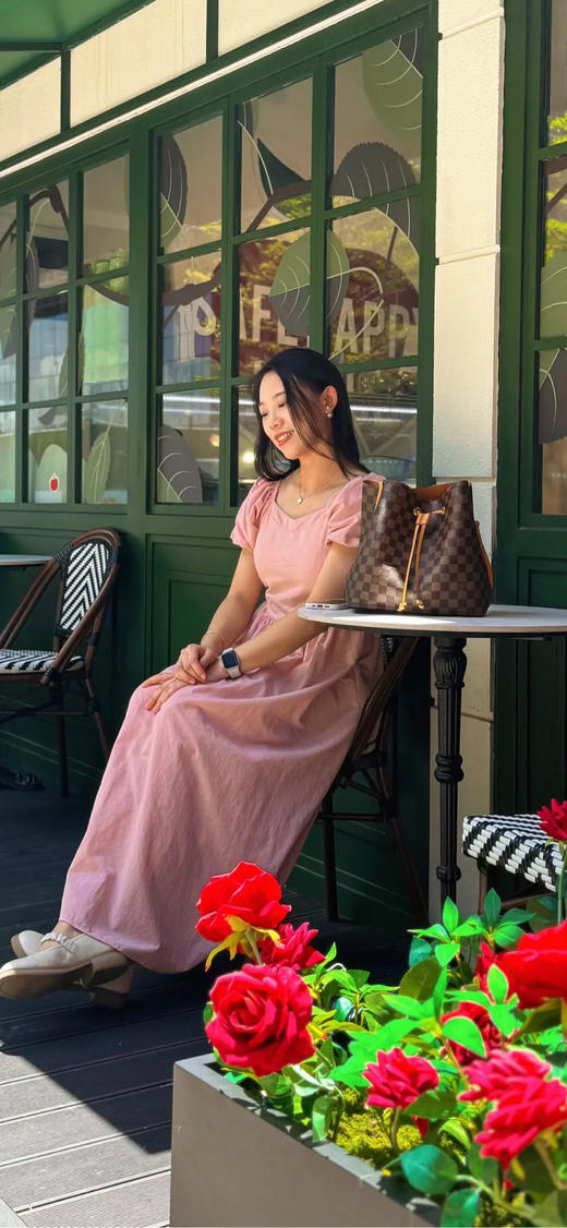 LV NEONOE 黄色配皮 中号棋盘格 水桶包 商品图3