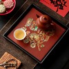 故宫红方形梅花干泡茶盘，新中式家用创意壶承，泡茶盘 托盘 茶台 商品缩略图2