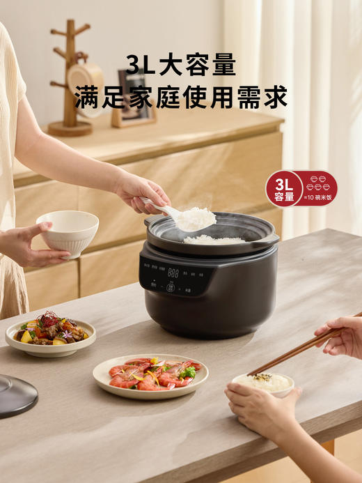 【日本无涂层陶土电饭煲】日本正负零陶瓷电饭煲0涂层家用电饭锅煲仔饭锅伊贺烧饭煲大容量 商品图3