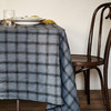 伽罗 JALO 14支复古黑蓝格纹色织亚麻系列桌布 商品缩略图2