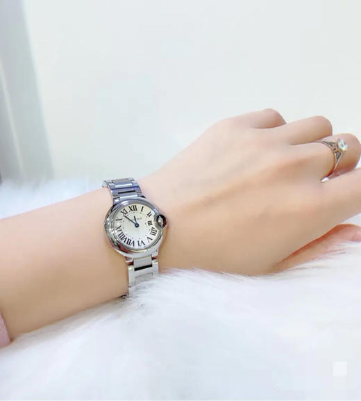 卡地亚 蓝气球 28mm 精钢 石英 女士 手表 商品图2