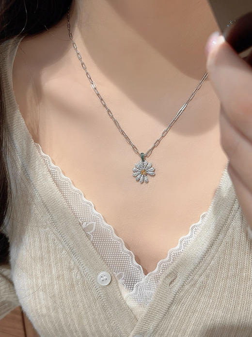 彩宝系列-雏菊满钻项链（XTY） 商品图1