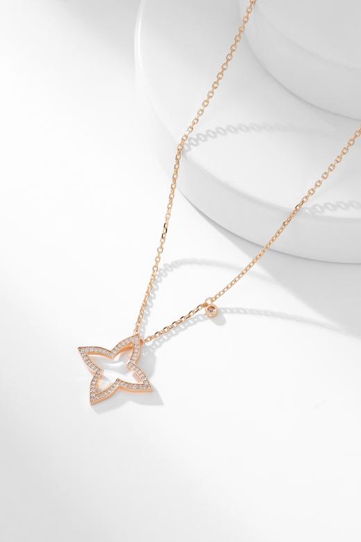 驴家 四芒星镂空满钻项链 （XTY） 商品图8