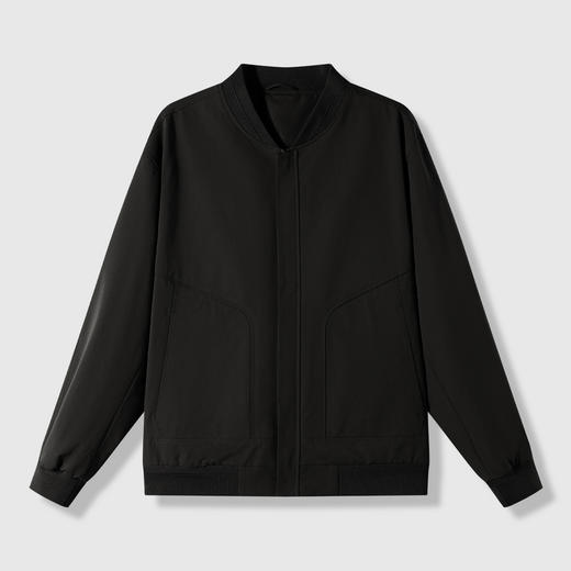 GXG男装26春季潮流棒球服日常通勤简约纯色经典宽松休闲男式夹克K&C 商品图2