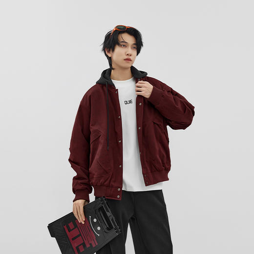 【新品上新】HX 冬季短款带帽棉服C112540013101 商品图1