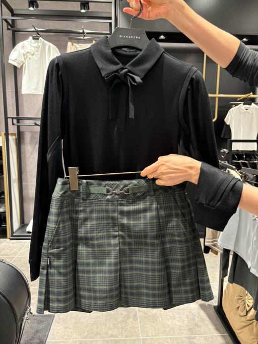 St家新款早春女士长袖上衣来啦！老渠道原单❗️上身非常轻盈, 面料顺滑亲肤又透气, 感觉可以从春天穿到秋天, 实用性超高, 修身但不紧身, 舒适性极好, 领结设计时髦且优雅, 带来些许别致趣味！ 商品图0