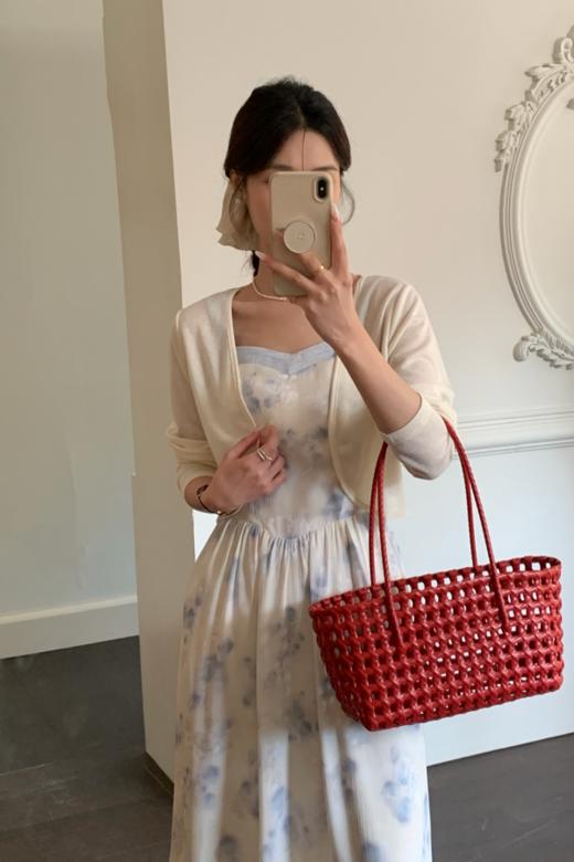 amadella 浪漫清新碎花开衫收腰连衣裙 22276 商品图6