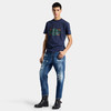 DSQUARED2 男士字母徽标贴片做旧休闲牛仔裤 蓝色 S74LB1839 D30011 470 商品缩略图2