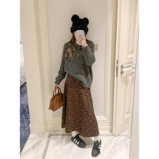 <曾小咸推荐>2.10现货秒杀 ！微信超特价！韩系复古豹纹半身裙 日常149.99 立减70 秒杀79.99！！ 商品图3