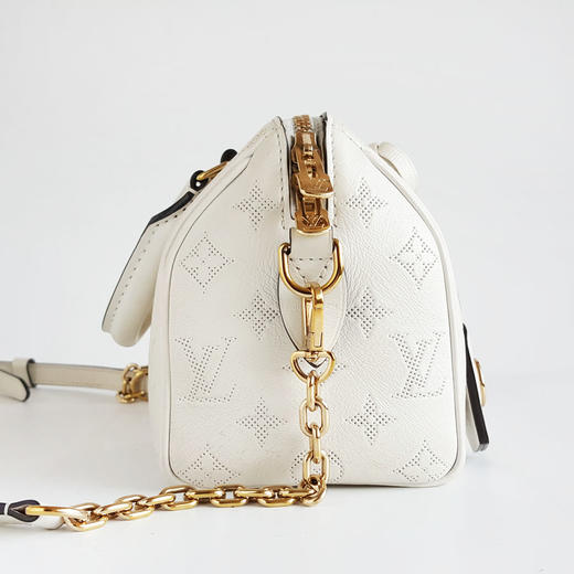 【95新】LV路易威登M11276白色全皮镂空speedy 20手提单肩包女士240126AK12 商品图2