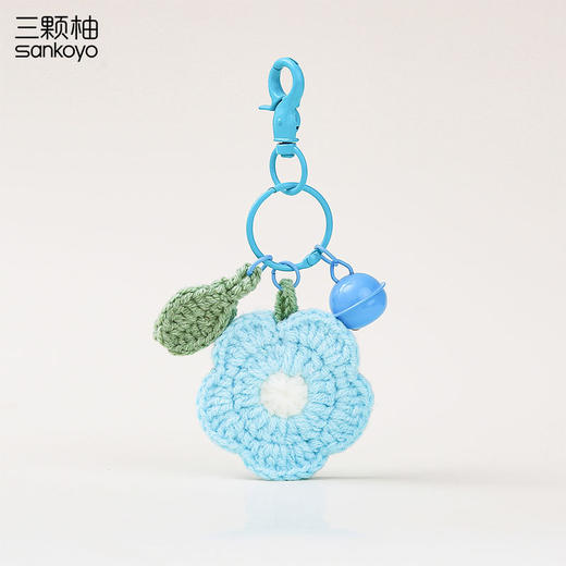 【卡通可爱❗️时尚感满满】毛绒小花朵钥匙扣可爱勾线仿真花钥匙链情侣包包挂件教师节小礼物。jc 商品图2