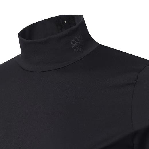 St家春季新款女士珍珠边立领长袖外穿打底衫，一款简约又满满高级感的基础款单品，搭配神器，柔滑亲肤高弹不紧绷，是真的很舒服，低调也不缺设计感，袖子珍珠织带边点缀，配上背心外套或单穿都能穿出时髦精致感！ 商品图2