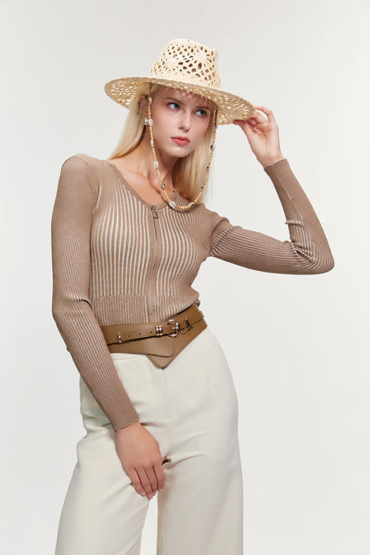 SAFICOO 休闲气质 时尚百搭针织开衫 商品图0