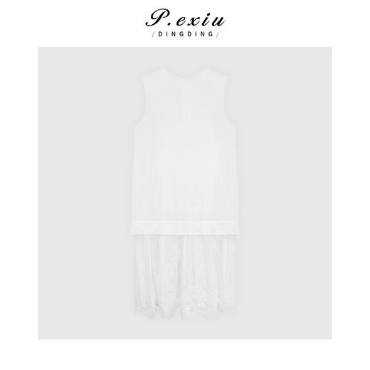 04-3潘依绣丁丁宠粉法式浪漫拼接蕾丝假两件连衣裙Q6941 商品图0