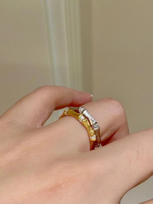 新年新气象节节高 好运乘风/节节高升戒指   银镀金戒指  （非质量问题 不退不换） 商品图2