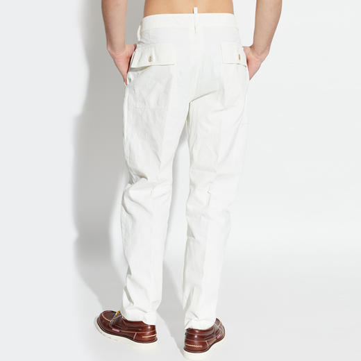 DSQUARED2 男士棉质休闲裤 白色 S74KB1114 D35457 100 商品图2