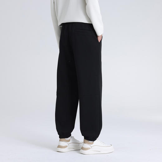 GXG男装26春季运动潮流简约百搭舒适松紧腰系绳男式束脚休闲裤K&C 商品图2