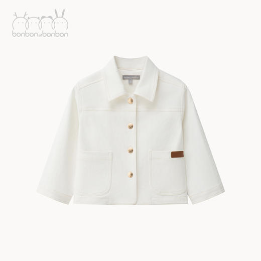 法意白棉质牛仔外套 商品图0