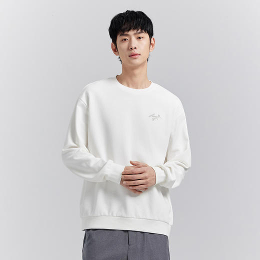 GXG男装26春季创意方块建筑简约百搭日常休闲亲肤男式圆领卫衣K&C 商品图2