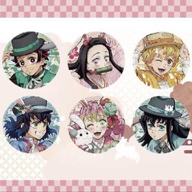 鬼灭之刃 卯年-兔年盲盒烫金马口铁徽章盲盒（1/6)