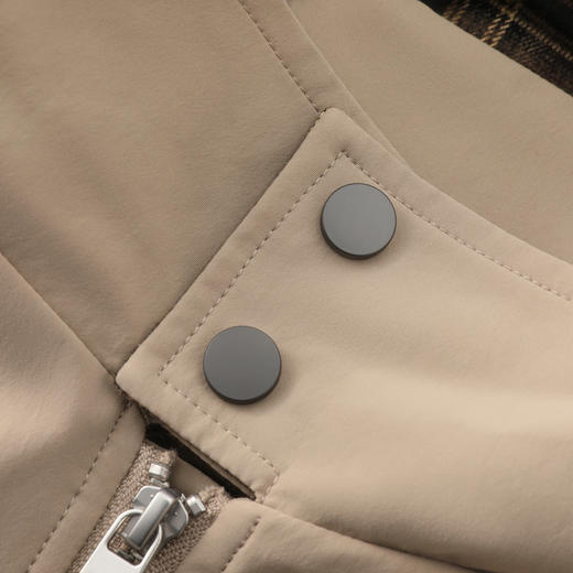 GXG男装26春季时尚复古撞色格纹简约行政通勤翻领休闲男式夹克K&C 商品图5