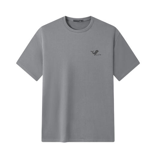 GXG男装【十字绣鲸鱼】26夏季时尚刺绣舒适亲肤男式圆领短袖T恤K&C 商品图2